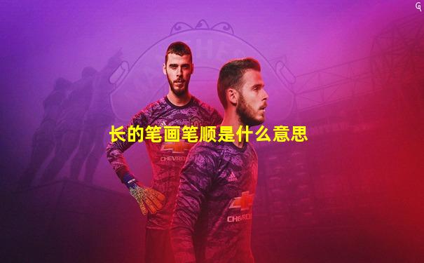 长的笔画笔顺是什么意思